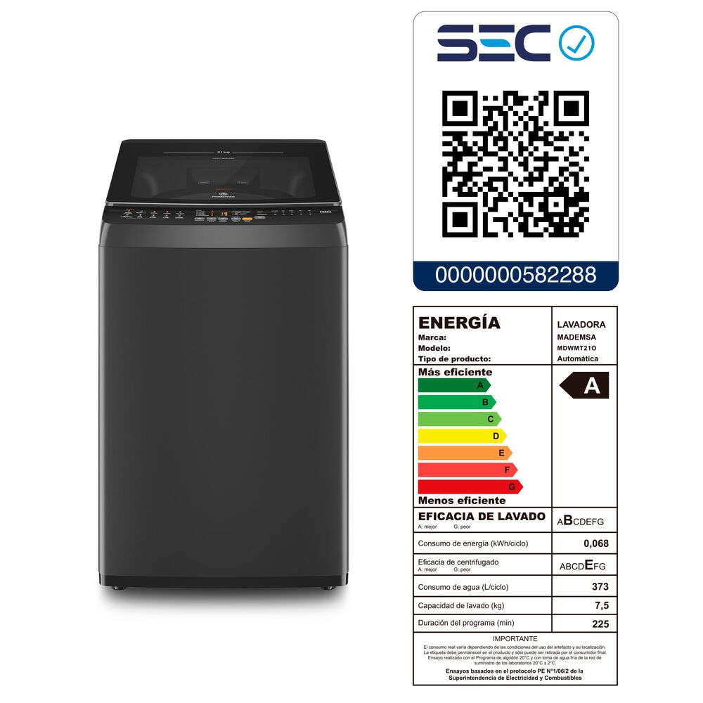 Lavadora Autom&aacute;tica 21kg Carga Superior Mdwmt21o Onix image number 9.0