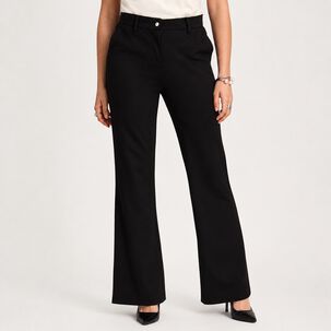 Pantal&oacute;n Tiro Medio Flare Con Cintur&oacute;n Mujer Lorenzo Di Pontti