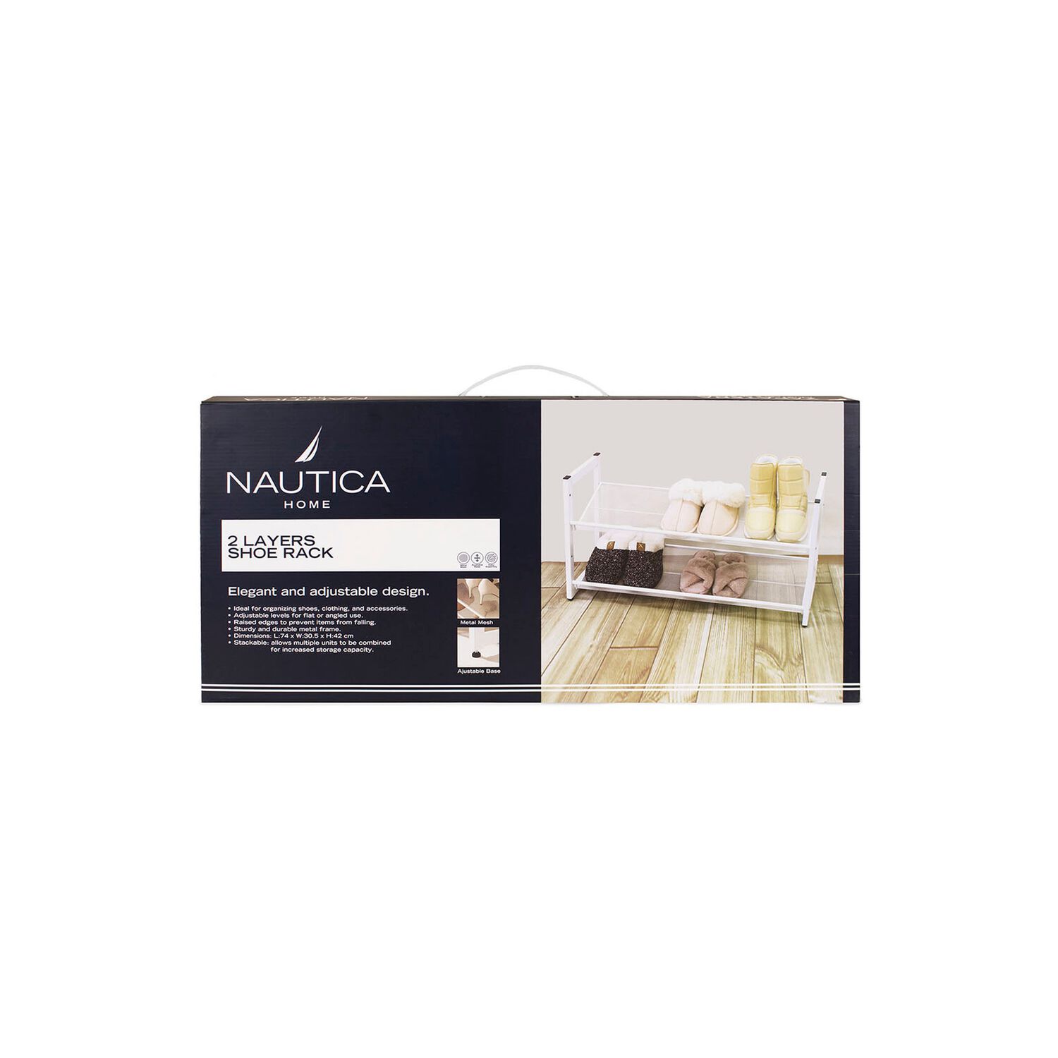 Organizador De Zapatos 2 Niveles Multifuncional Nautica Home image number 5.0
