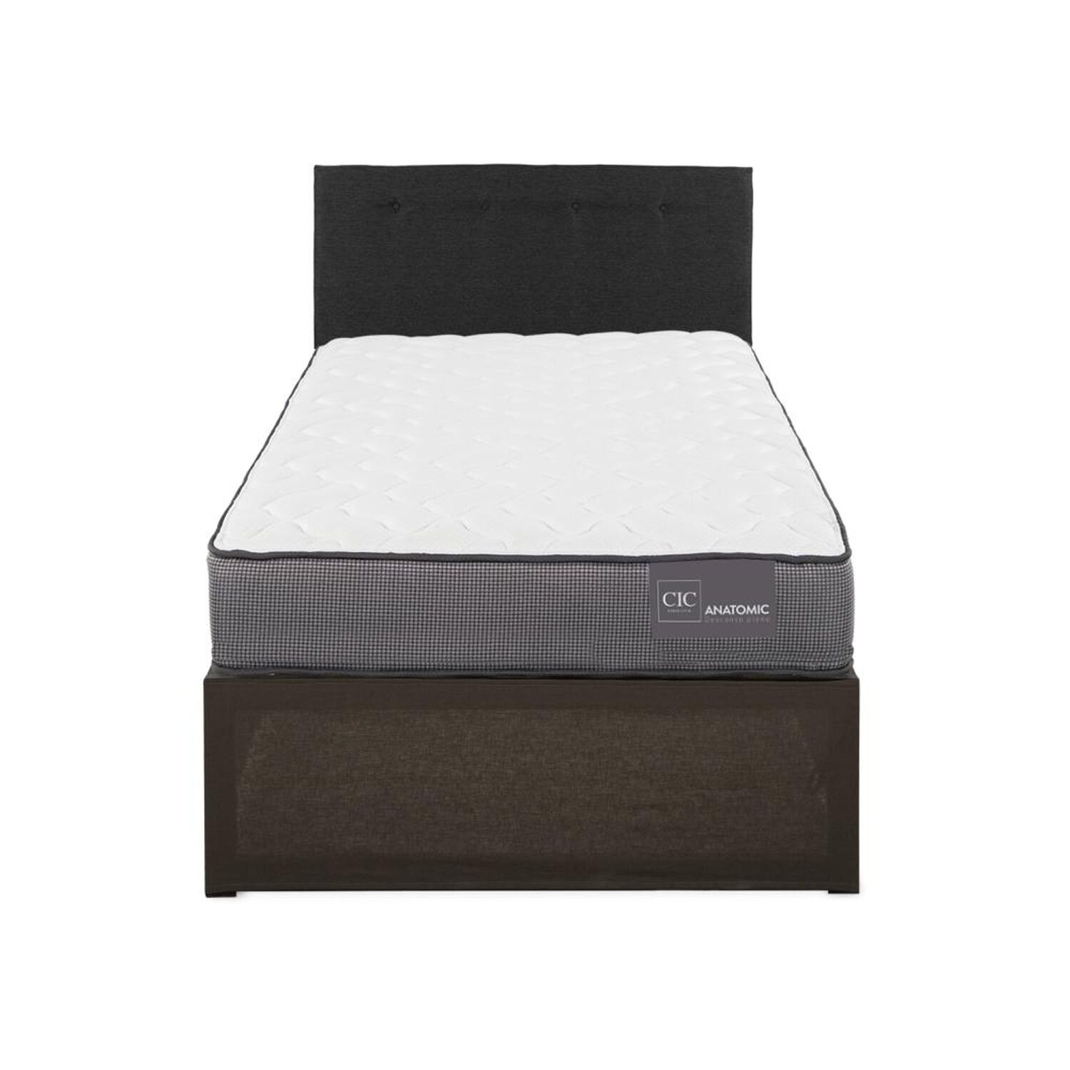 Cama Met&aacute;lica Cic Iron Smart Anatomic / 1.5 Plazas / Base Normal image number 0.0
