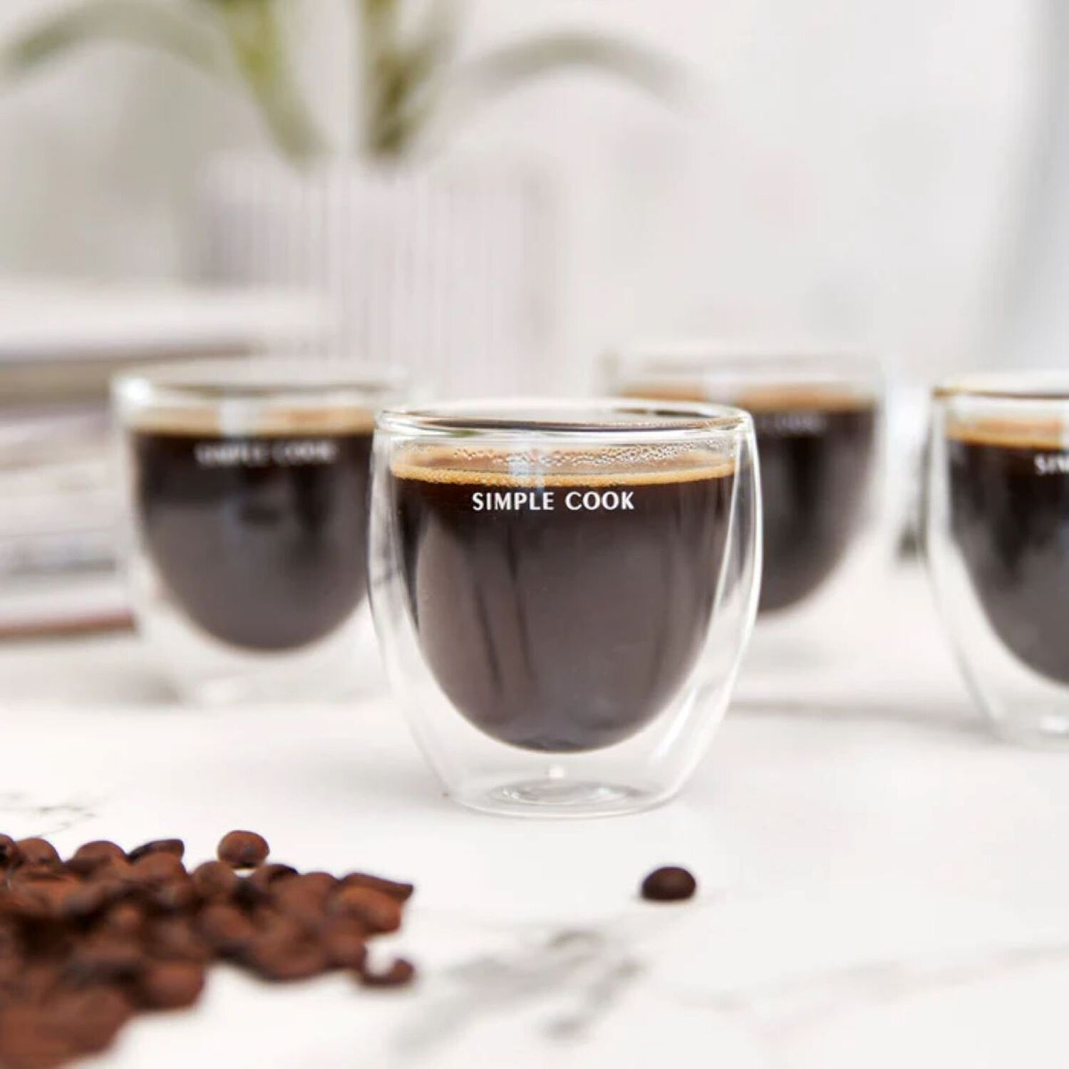 Set 4 Tazas Simple Cook Espresso image number 2.0