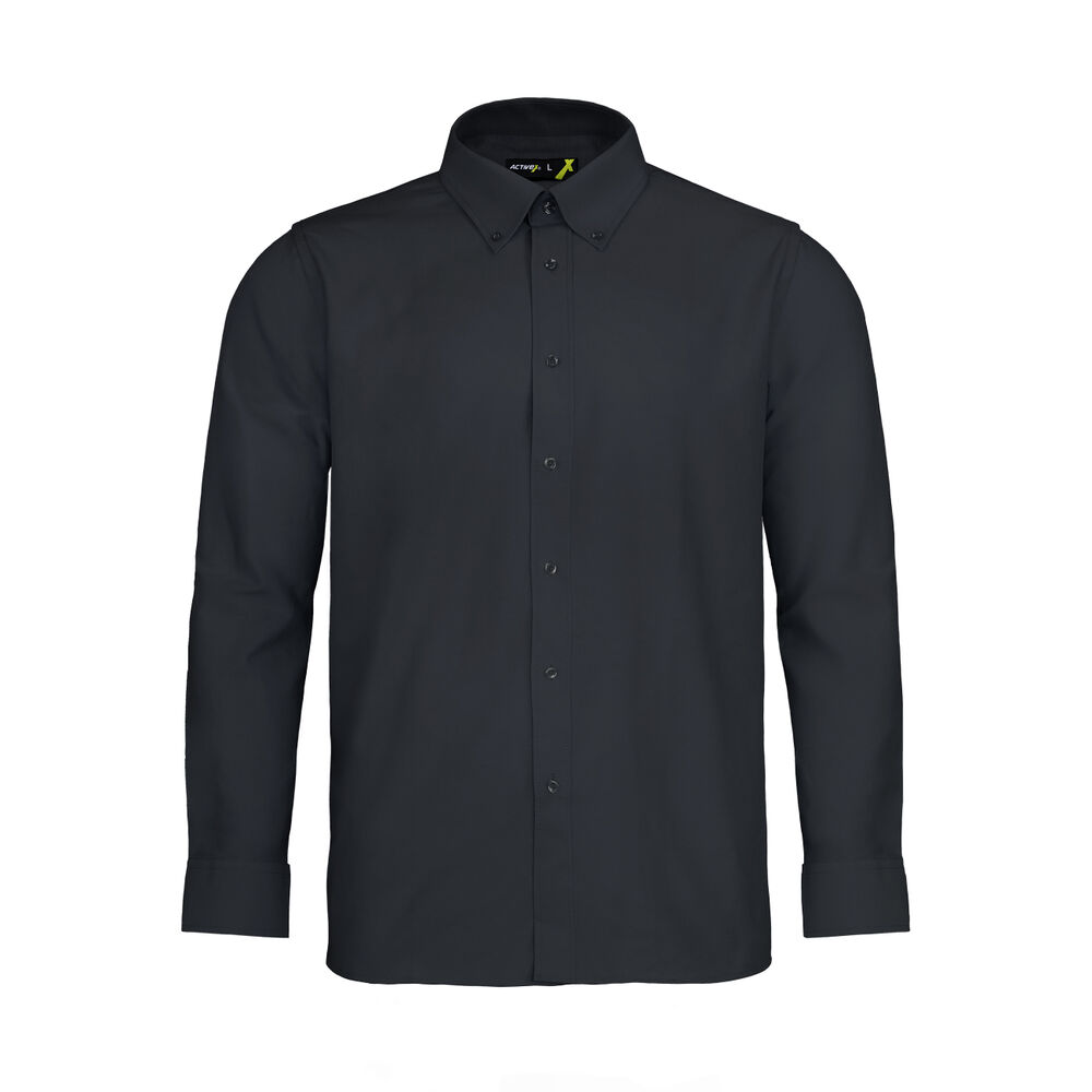 Camisa Trevira Negra Manga Larga Activex image number 0.0