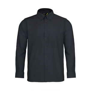 Camisa Trevira Negra Manga Larga Activex