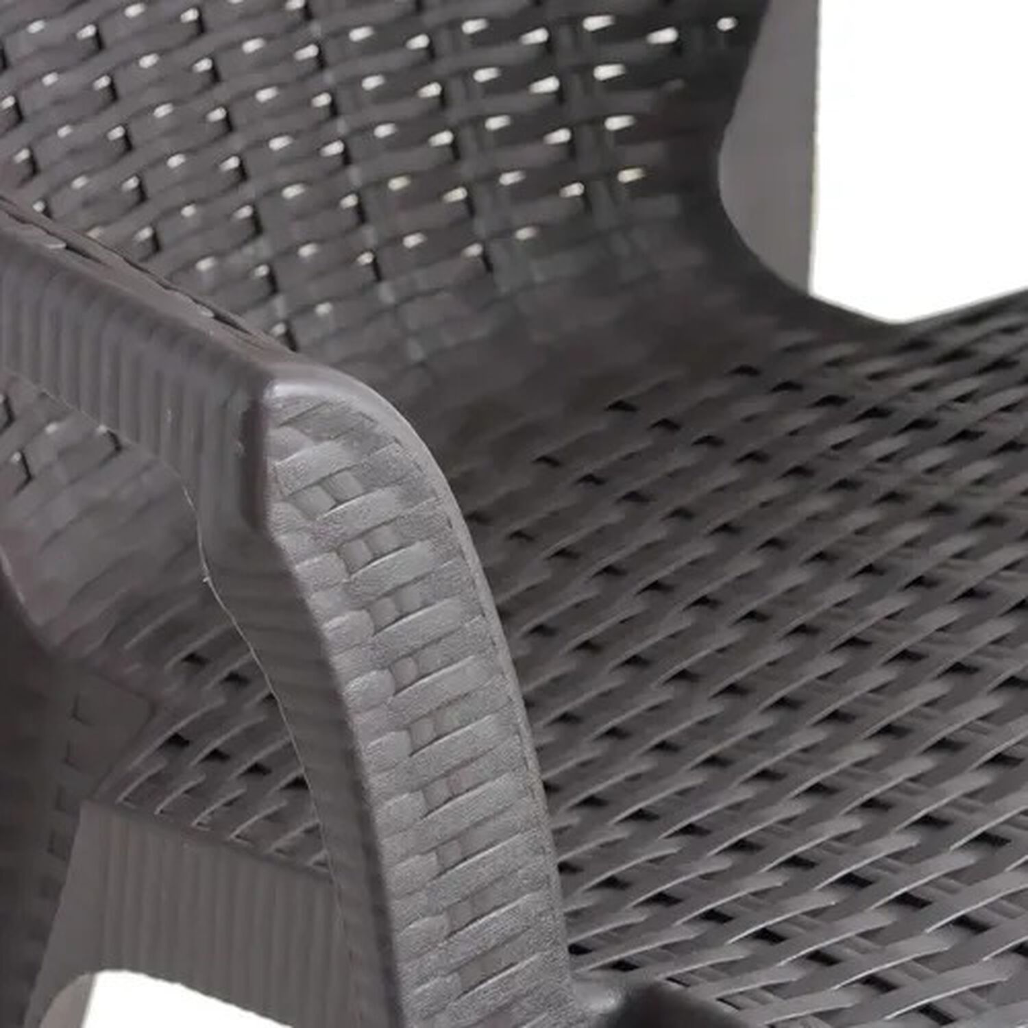 Silla Aruba Modelo Rattan Amplia Con Brazos Color De La Estructura De La Silla Caf&eacute; image number 5.0