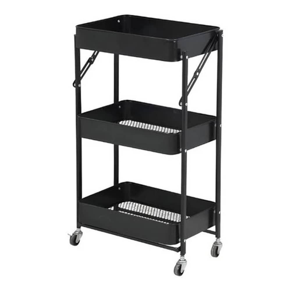 Estante Organizador Plegable Cocina Ba&ntilde;o 3 Niveles Y Ruedas image number 0.0