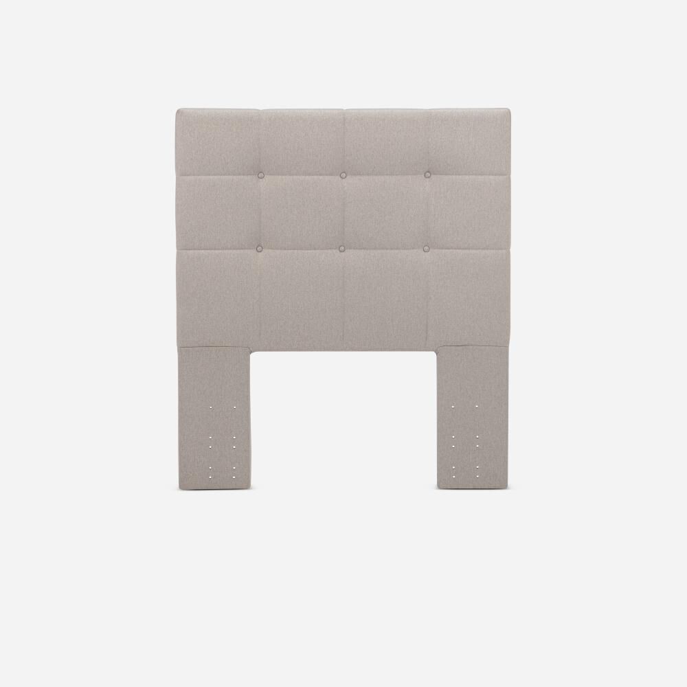 Cama Europea Rosen Autonomy / 1.5 Plazas / Base Normal + Respaldo Issey Niebla image number 1.0