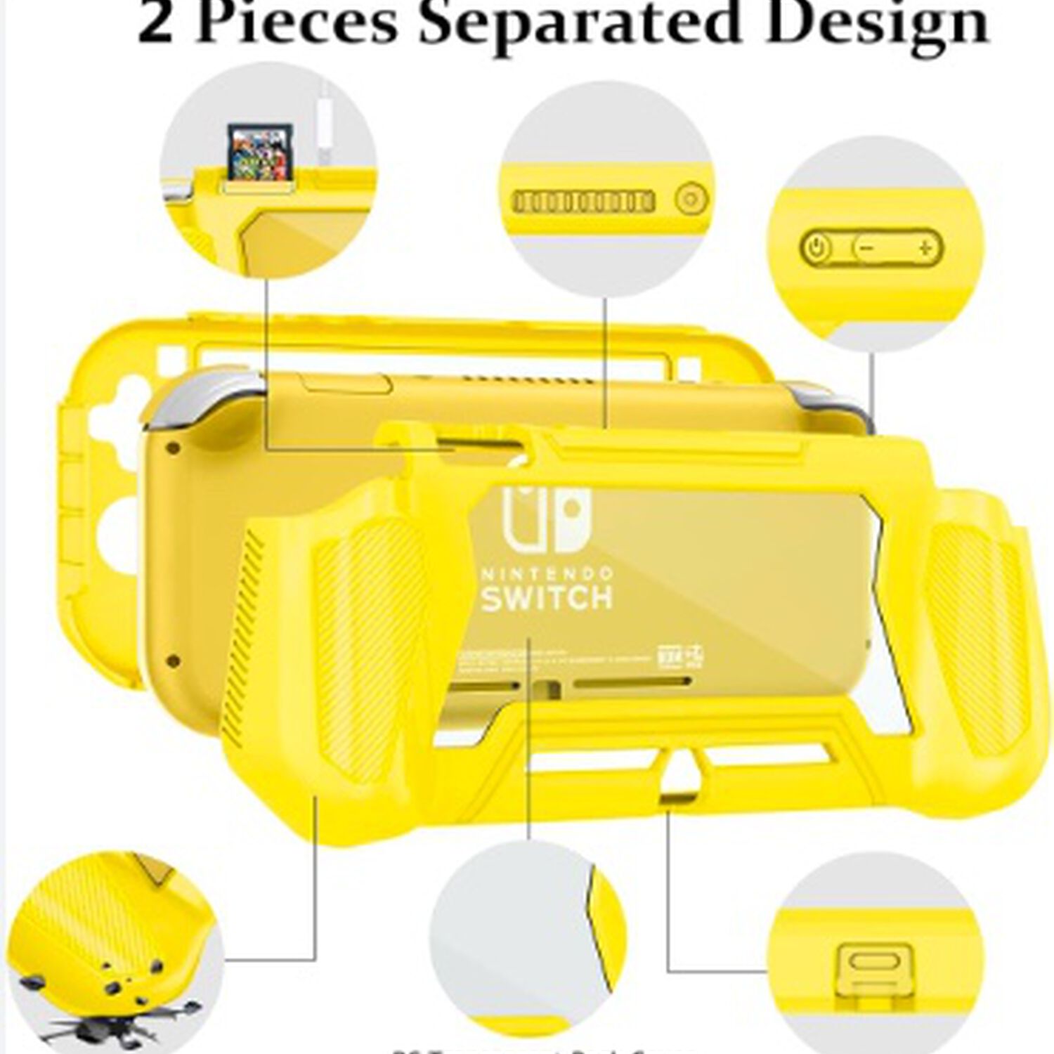 Carcasa Nintendo Switch Lite Amarillo image number 2.0