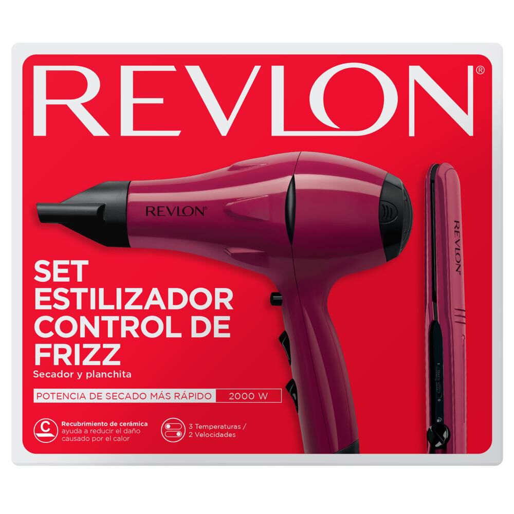 Secador De Pelo Y Alisador De Viaje Revlon image number 1.0