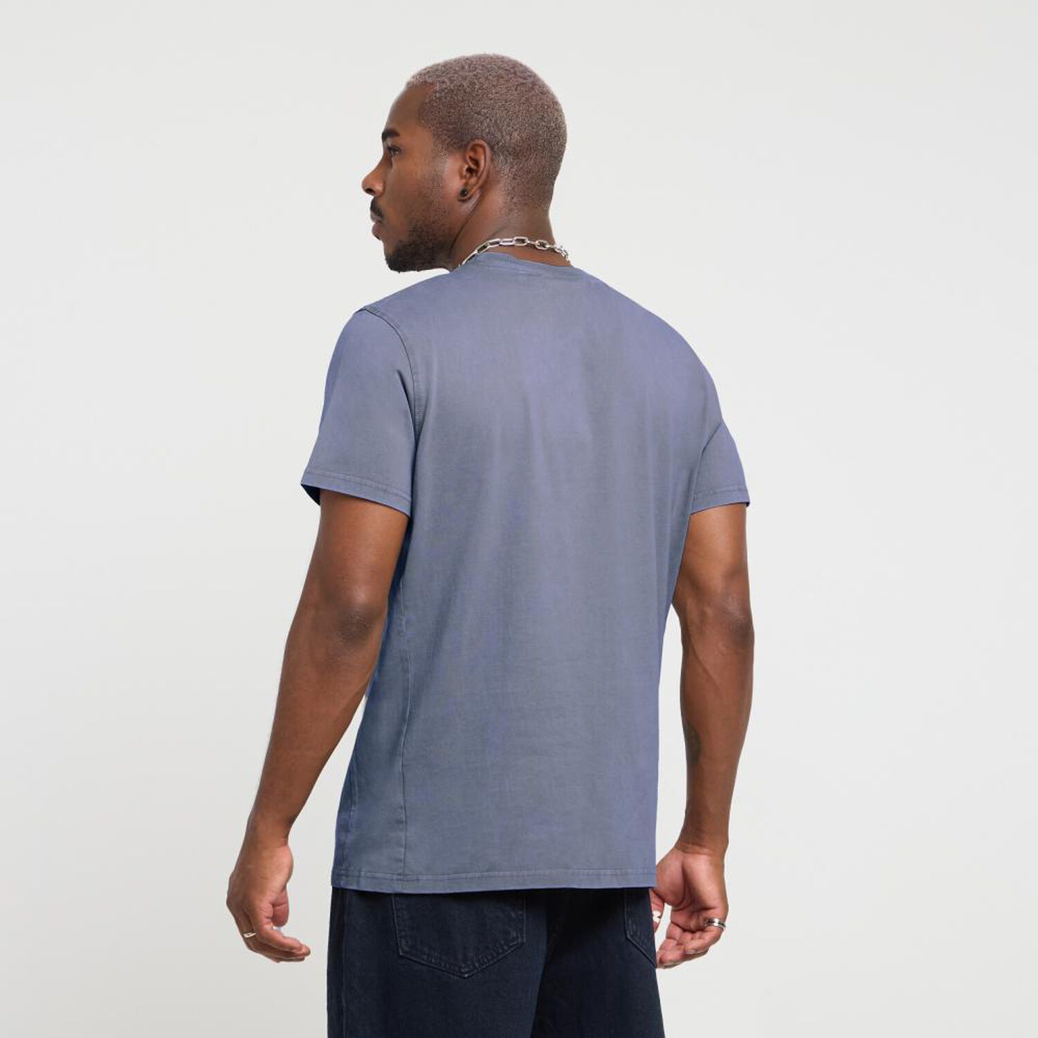Polera Lisa Slim Manga Corta Cuello Redondo Hombre Rolly Go image number 1.0