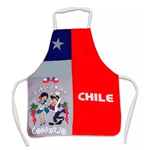 Delantal Cocina Bandera Chile Fechas Patrias Condorito