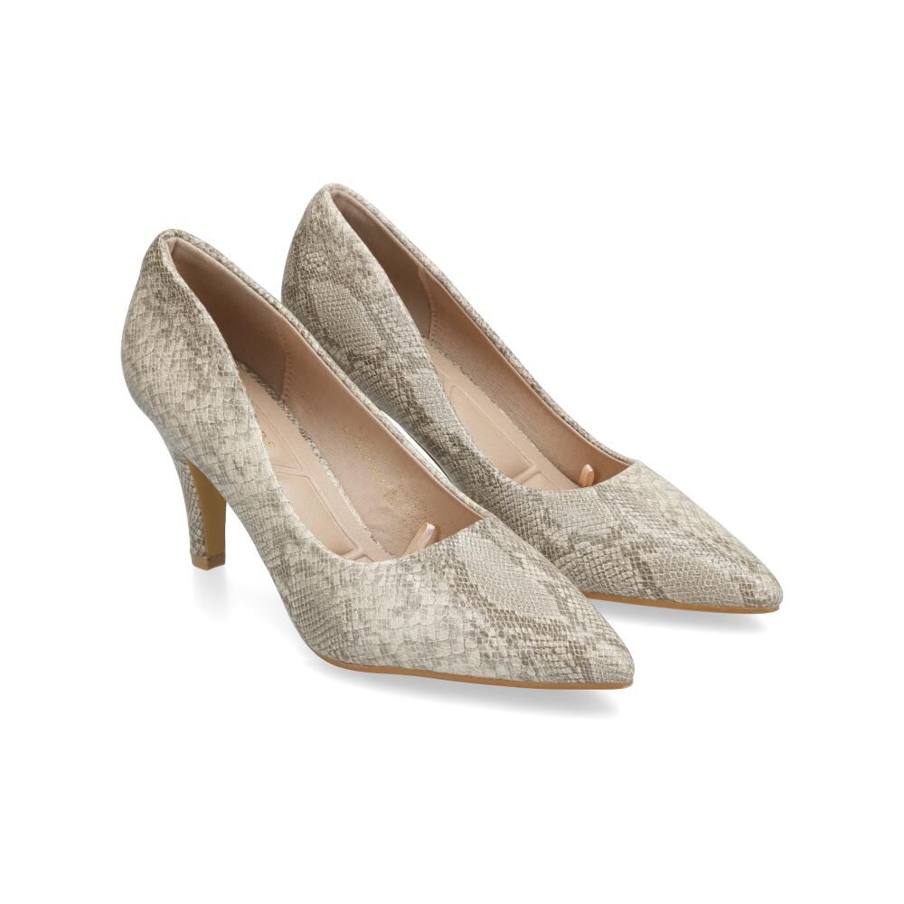 Zapato Con Taco Mujer Geeps Taupe image number 1.0
