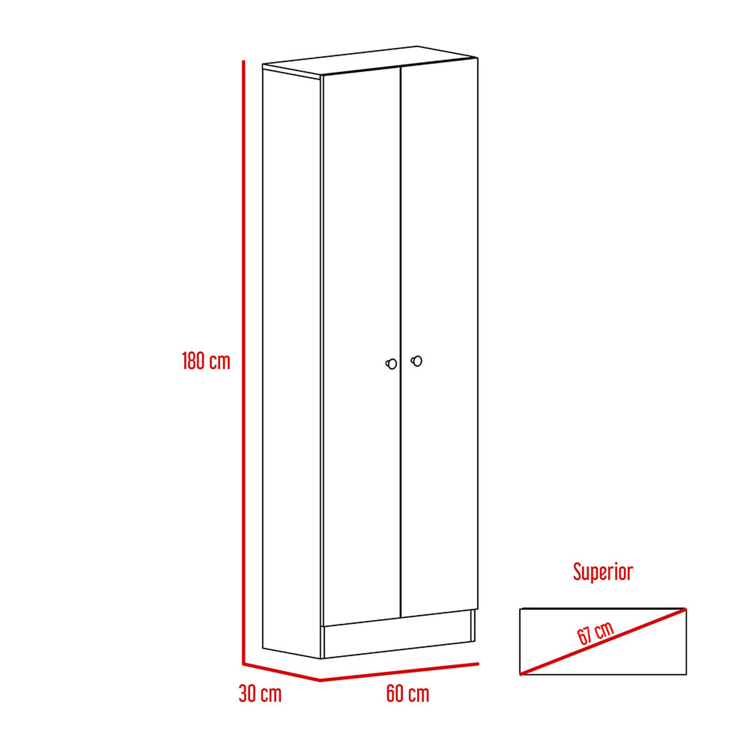 Combo Escritorio Casaideal Office + Closet Casaideal Home / 2 Puertas image number 5.0