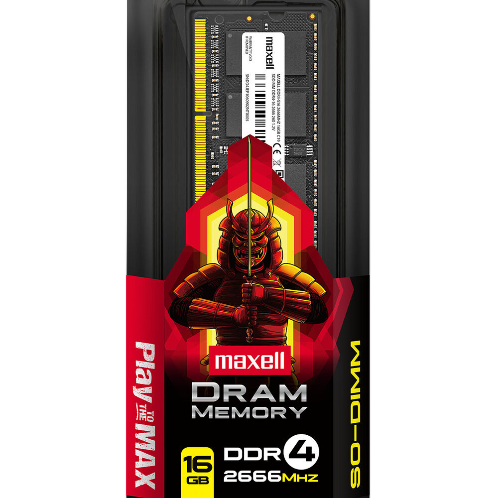 Memoria Ram Sodimm Ddr4 16gb 2666mhz Maxell image number 0.0