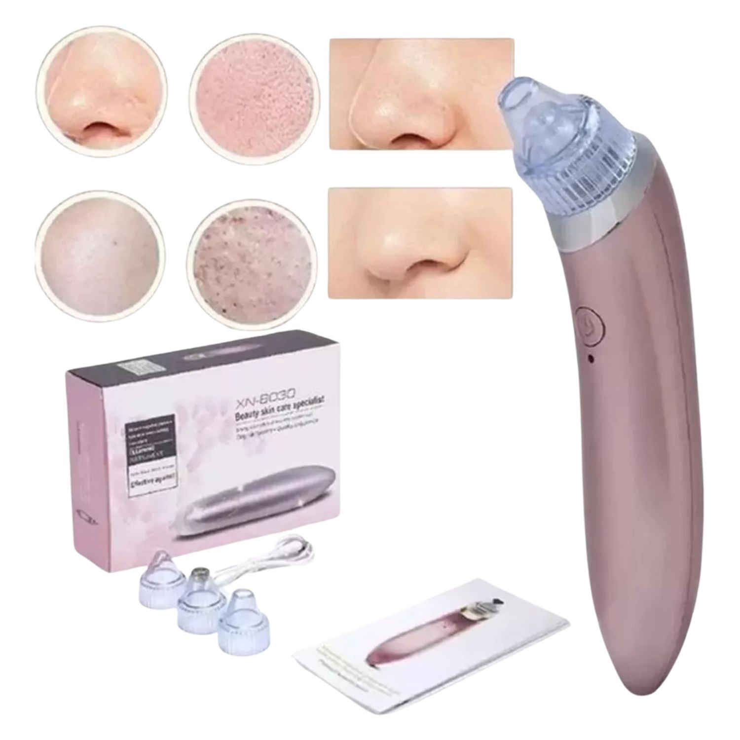 Extractor Imperfecciones Faciales Bomba Vac&iacute;o 18cm Rosa image number 1.0