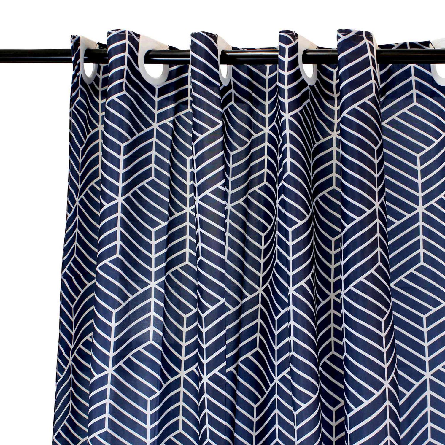 Cortina Para Ba&ntilde;o Nautica Home Poli&eacute;ster 180x180cm Dise&ntilde;o Azul image number 1.0