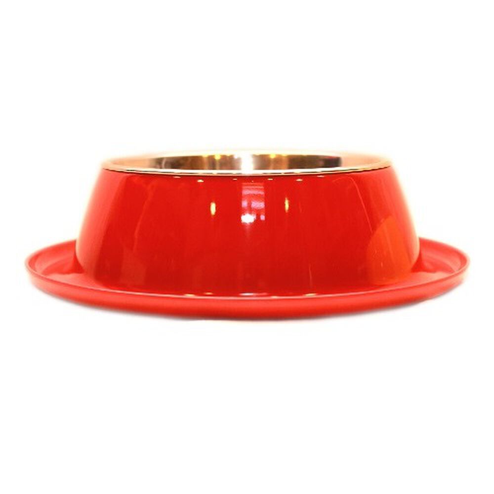 Plato Melamina Anti-hormigas Rojo Talla M Perro Mascan image number 2.0