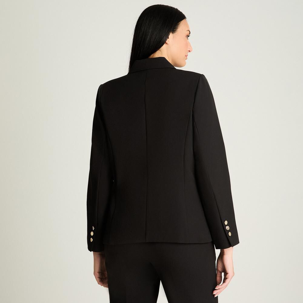 Blazer Cruzado Con Botones Cuello Solapa Mujer Lorenzo Di Pontti image number 2.0