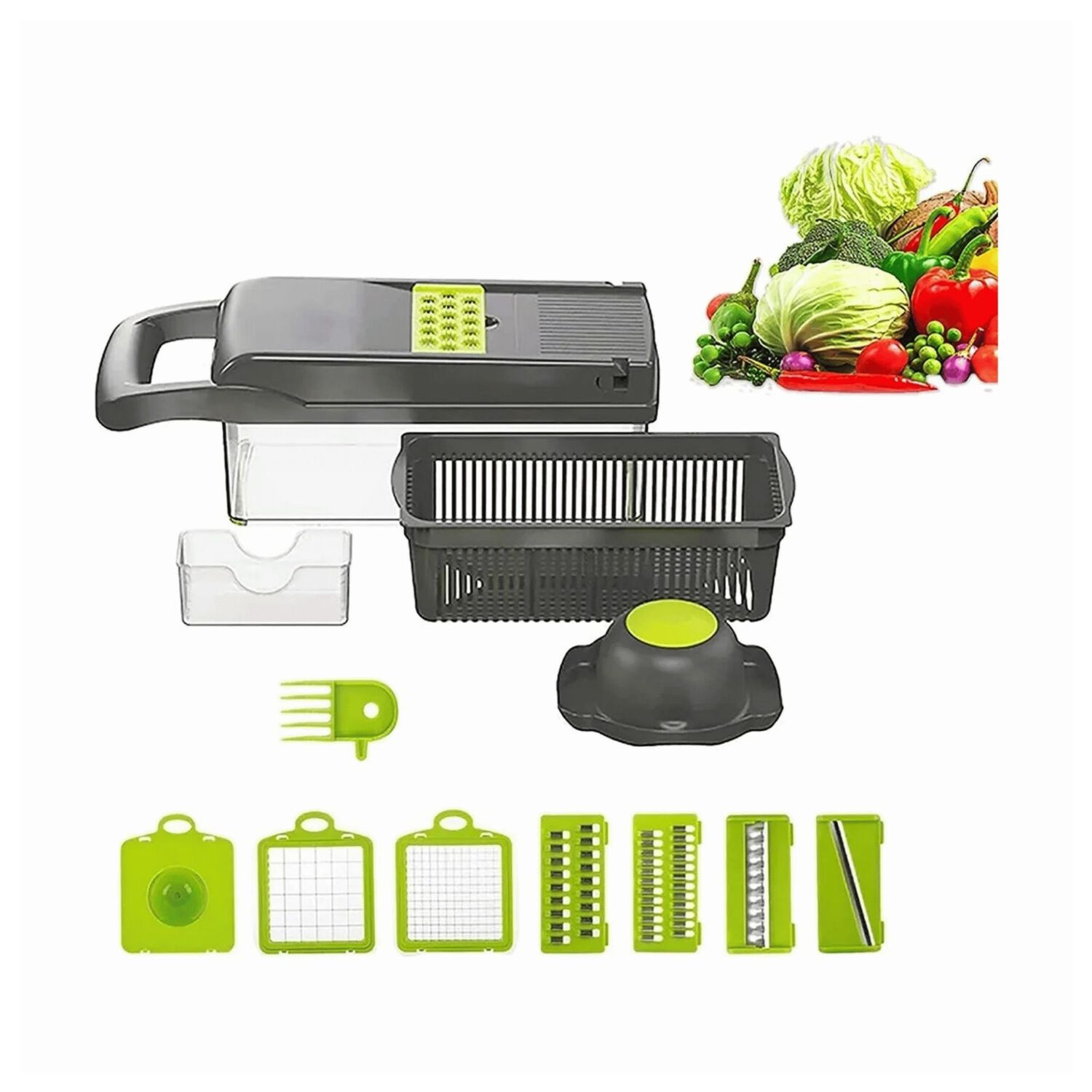 Multirallador Verduras Cocina Hogar Cuchillos Acero Inoxidable image number 2.0