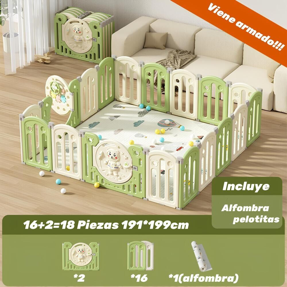 Corral Armado Multiposiciones Accesorios 191*199cm Lubabycas image number 6.0