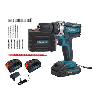 Kit Taladro Destornillador Inal&aacute;mbrico Dynamo 21v 2 Bater&iacute;as