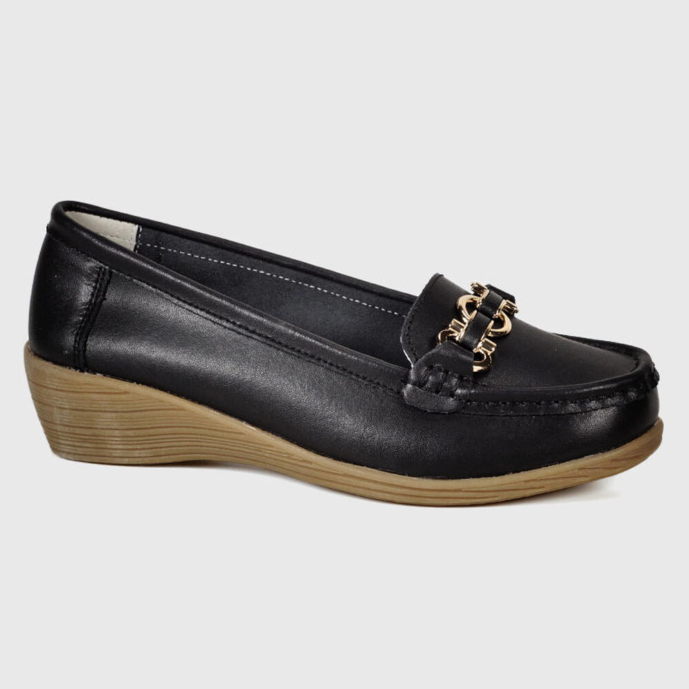 Mocasín Cuero Tanza Negro image number 1.0