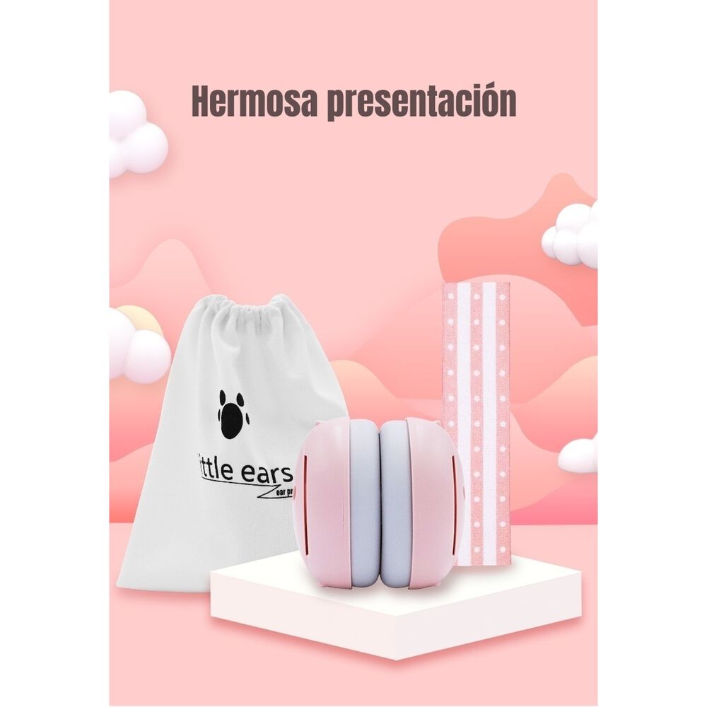 Orejeras Antiruido Auriculares Protectores Beb&eacute;s Rosado image number 3.0