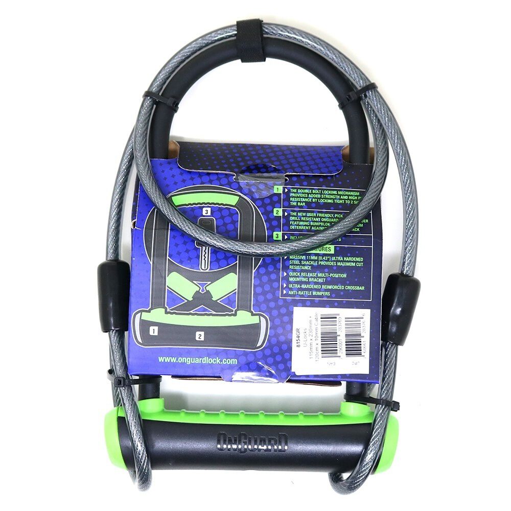 Candado Bicicleta Onguard U-lock Neon Con Cable image number 2.0