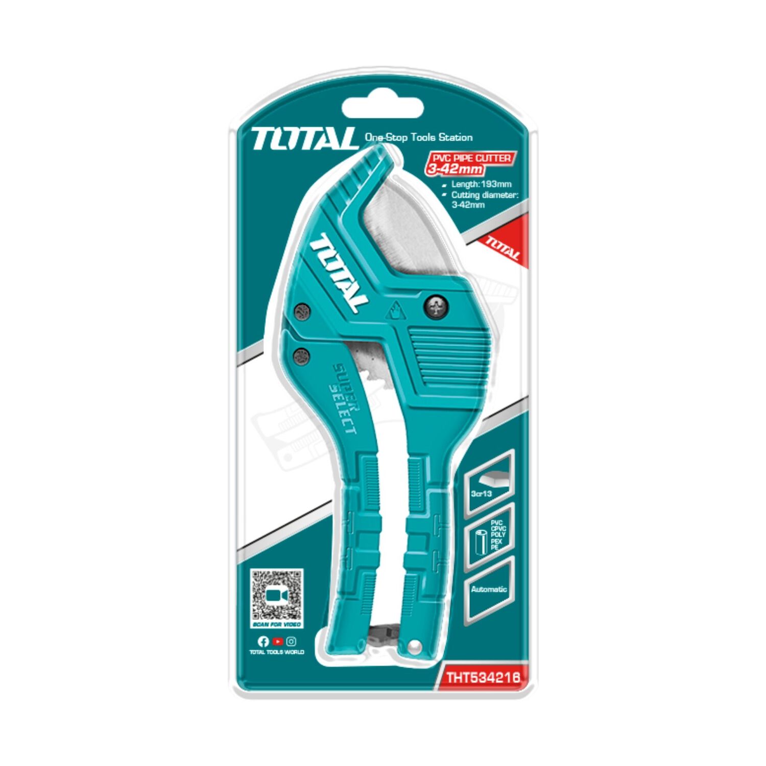 Cortador De Tubo Pvc 3-42mm Total image number 1.0