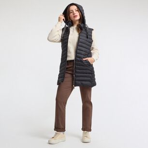 Parka Cord&oacute;n Con Brillos Sin Manga Cuello Alto Mujer Geeps