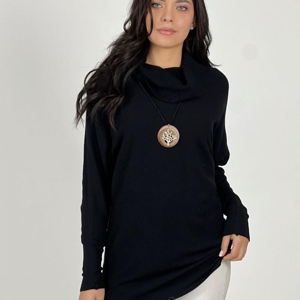 Sweater Spandex De Lana Cuello Alto image number 14.0
