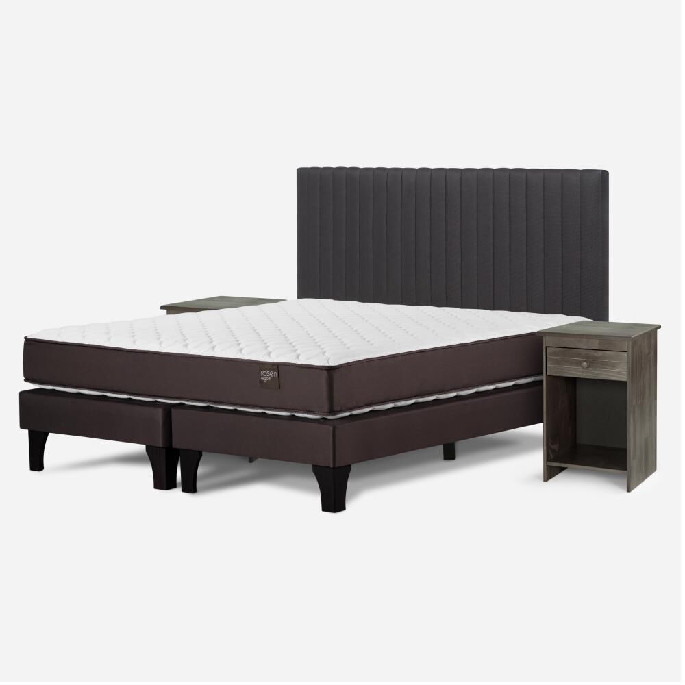 Cama Europea Rosen New Ergo T / 2 Plazas / Base Dividida + Set De Maderas image number 1.0