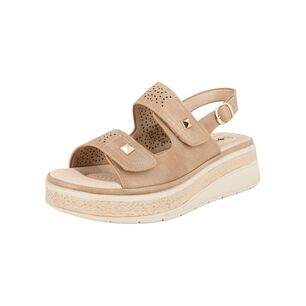 Sandalia Confort Ajustable Riza Tostado Passer