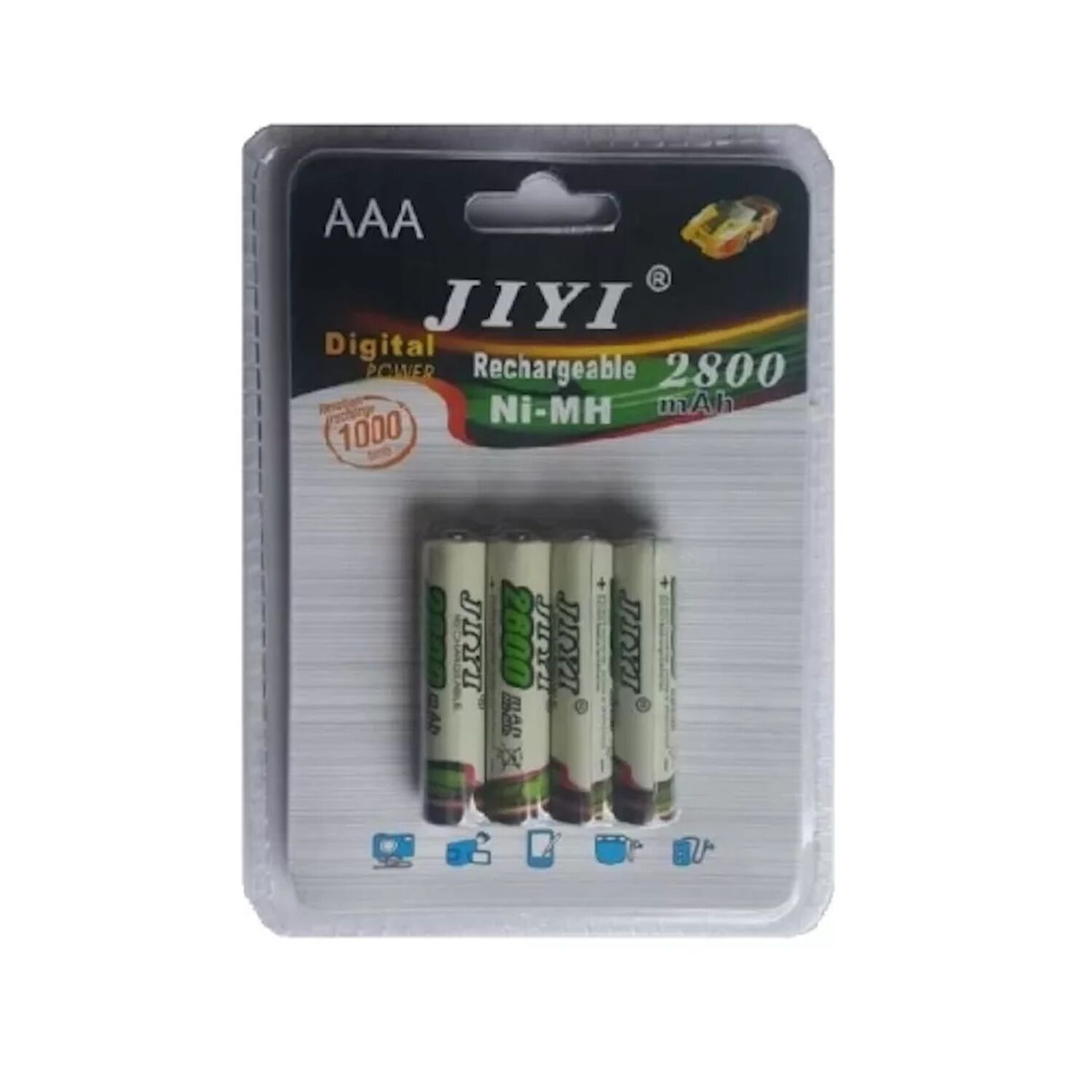 Pila Recargables Aaa Jiyi Sdny Songpus Pack 2u 2800mah Ni-mh 1000 Ciclos image number 0.0