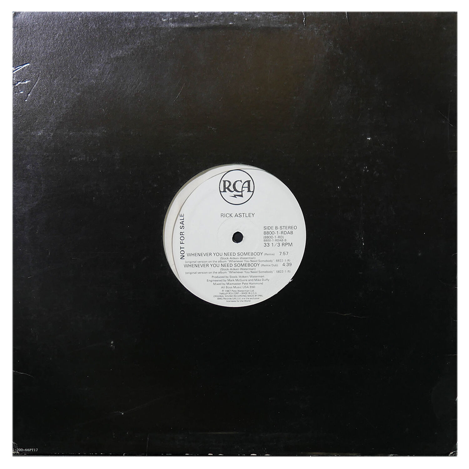 Rick Astley - Whenever You Need Somebody | 12" Maxi Single Usado image number 1.0