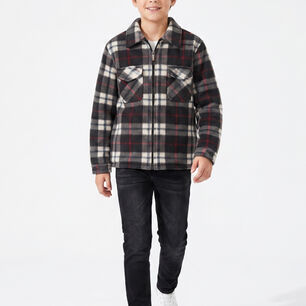 Camisa Ni&ntilde;o Polar Cuadros Tipo Le Ador Invierno