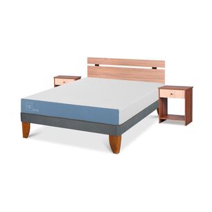 Cama Europea Cic Excellence / 2 Plazas / Base Normal + Set De Maderas