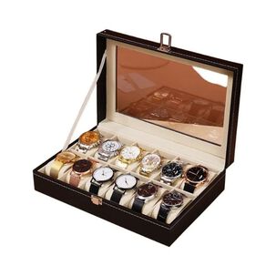 Caja Organizador De Relojes 12 Espacios Estuche Exhibidor
