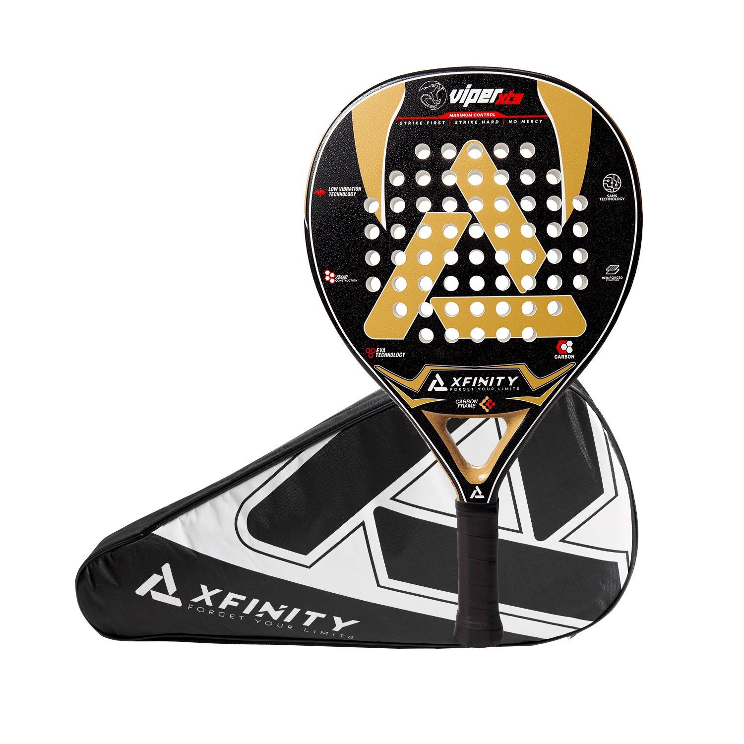 Pala Padel Xfinity Viper Xt3 - Carbono - Incluye Estuche image number 0.0