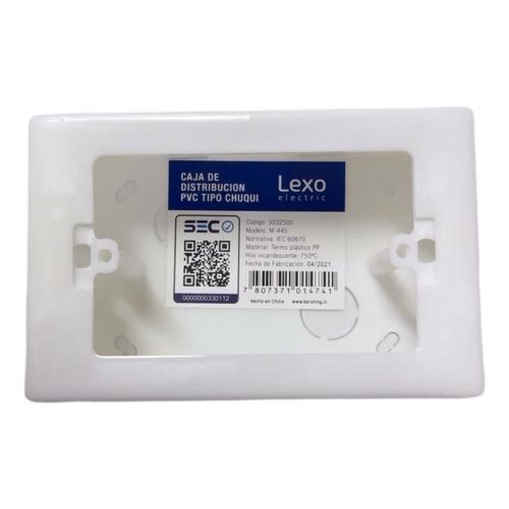 Caja Chuqui Pvc 125x80x45mm Termoplastico M-445 Lexo image number 0.0