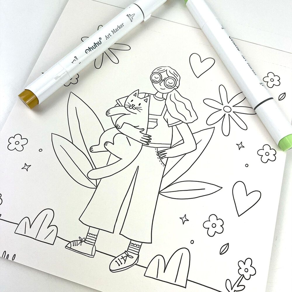 Libro Para Colorear Amigas En Colores Por Dani Blanq image number 2.0