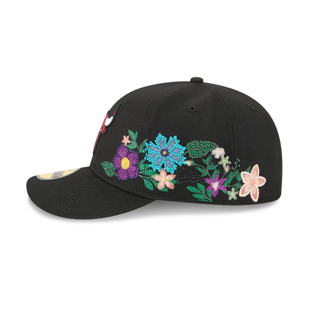 Gorra 59fifty Chicago Bulls Tonal Florals Black image number 3.0