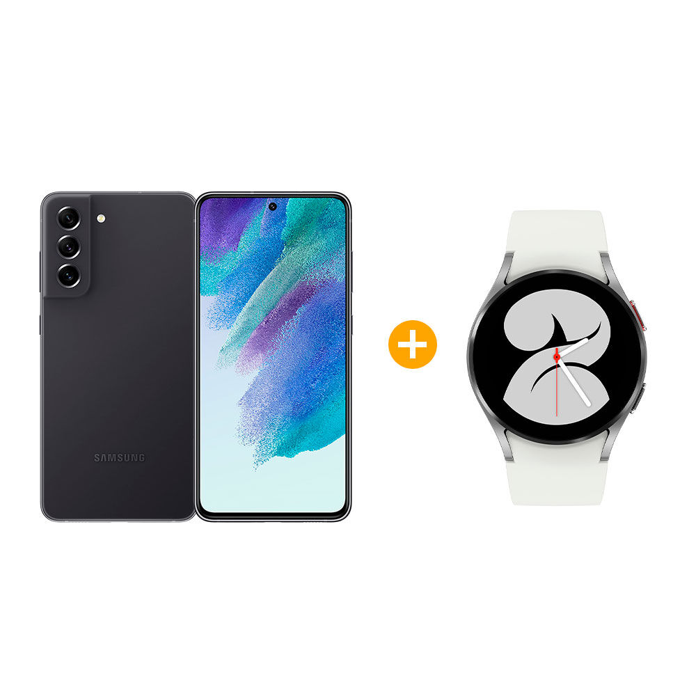 Smartphone Samsung Galaxy S21 FE 128GB GRAY + Galaxy Watch4 40 mm Silver image number 0.0