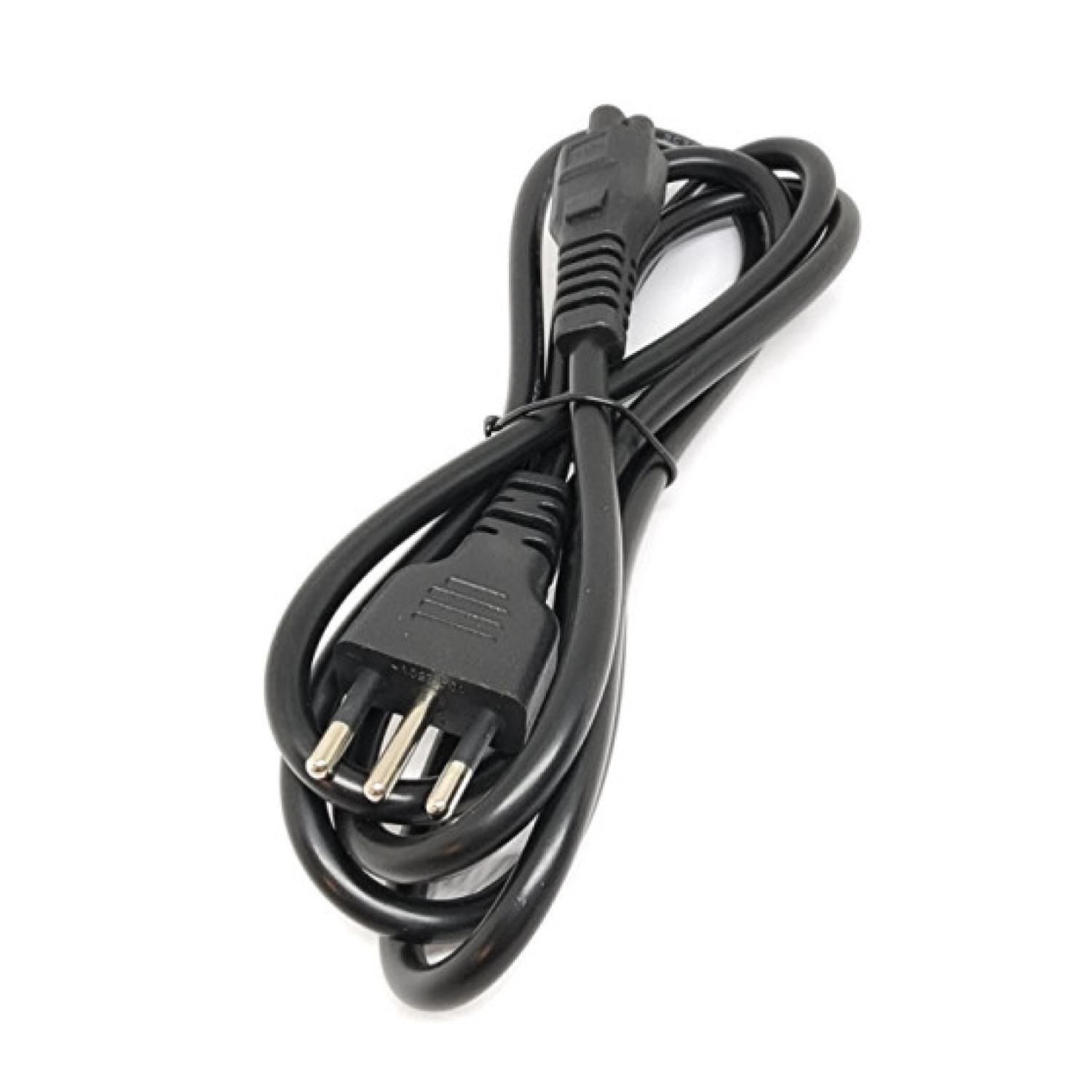 Cable De Poder Tipo Trebol 1.8 Mts Negro image number 0.0