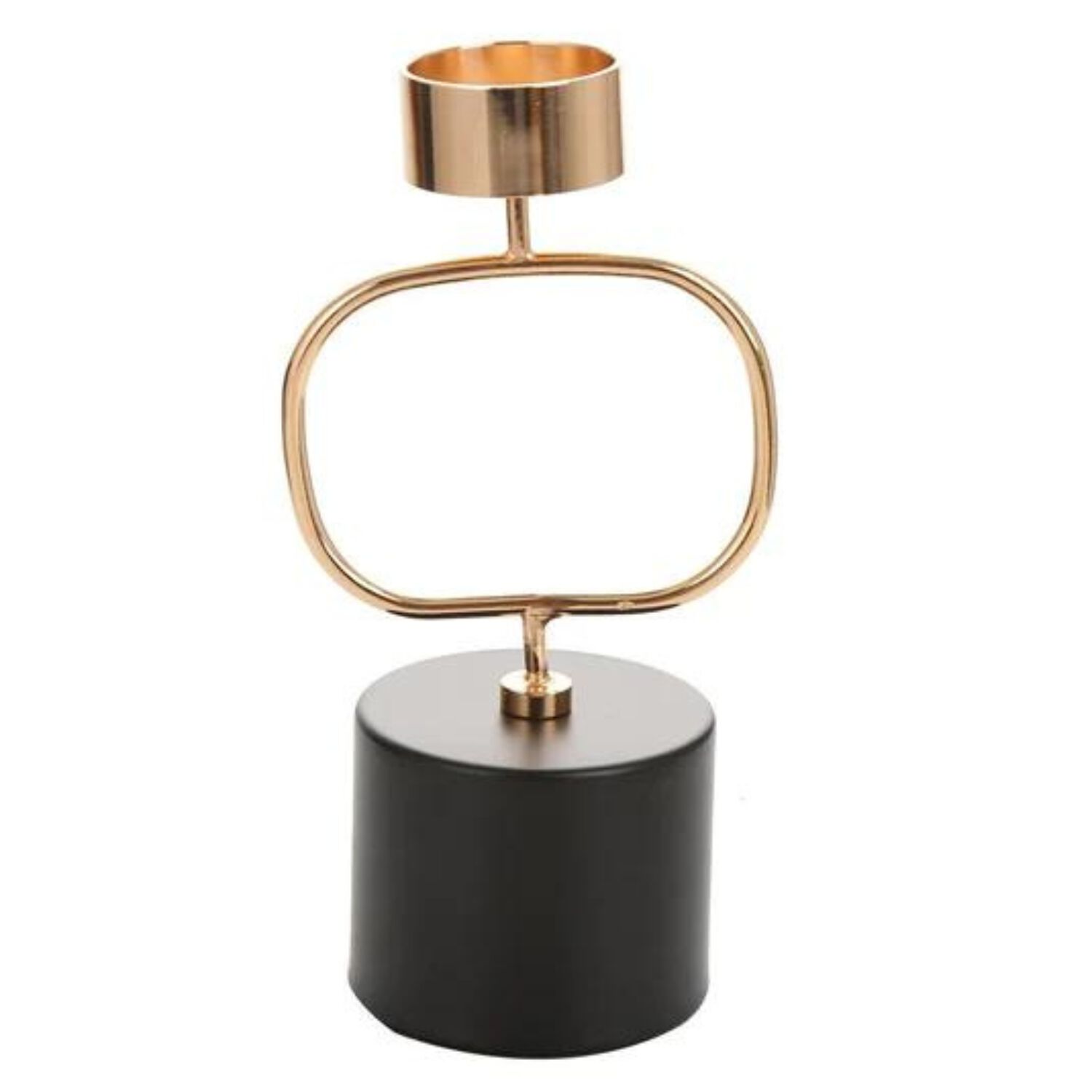 Porta Velas Metal Dorado 20 Cm image number 0.0
