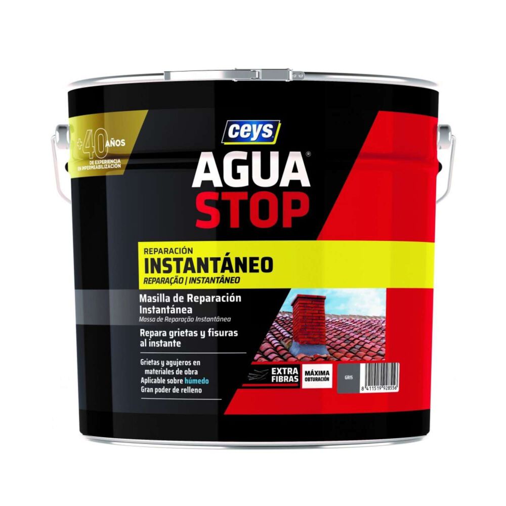 Tapagoteras Instantaneo Aguastop Gris 4kgs - Ceys image number 0.0