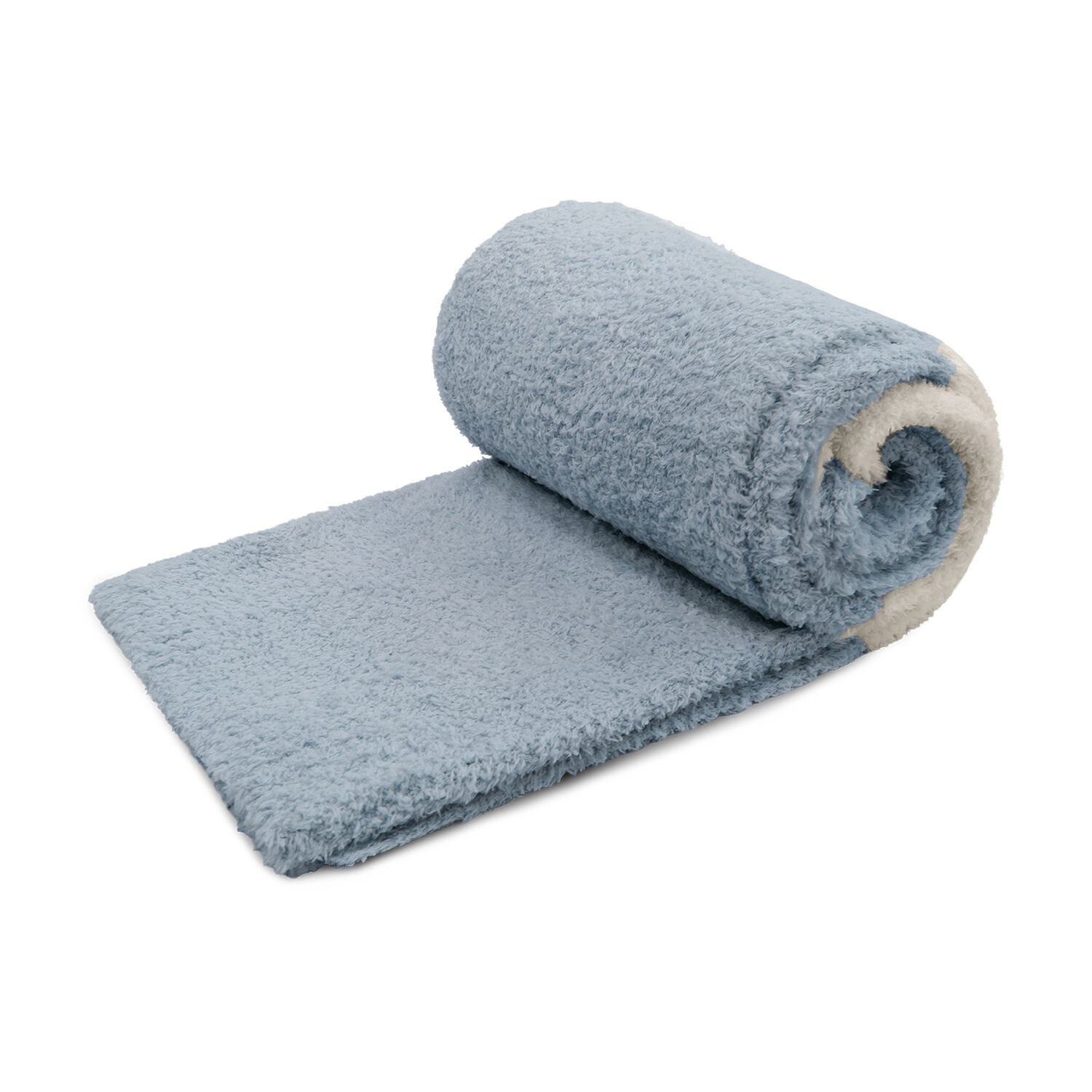Manta De Franela Nautica 127x152 Fluffy Suavidad Superior Celeste image number 4.0