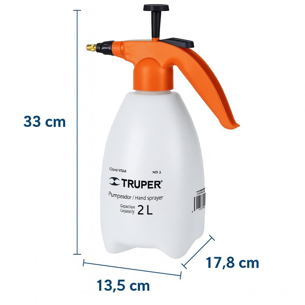 Rociador Atomizador Fumigador Truper 2 Litros image number 2.0