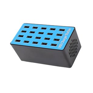 Cargador Universal Carga R&aacute;pida 20 Puertos Usb 100w A 5v