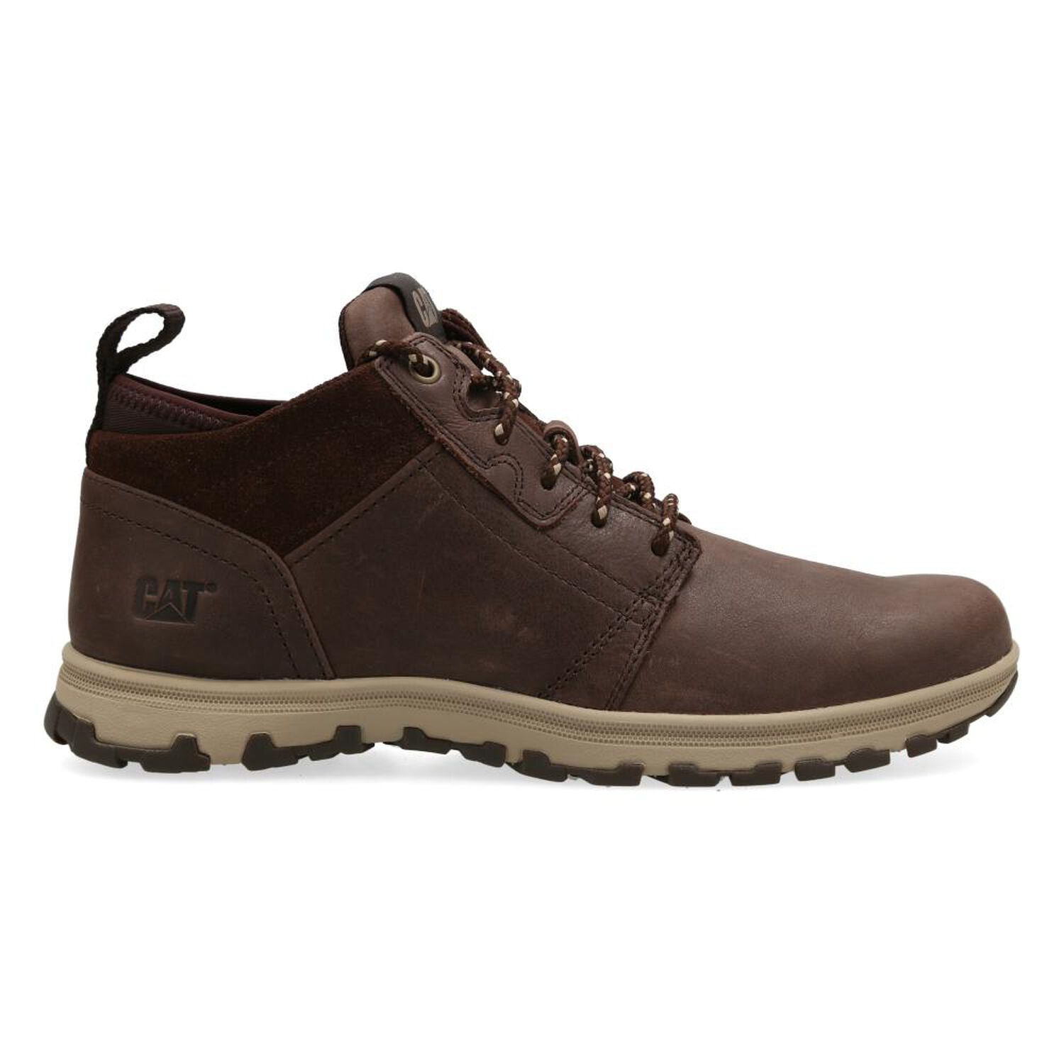 Zapato Casual Hombre Caterpillar Wrest Cuero Choco image number 1.0