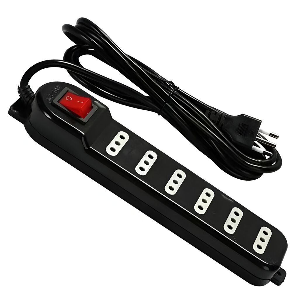Alargador De 3mt Certificado 6 Pos + Switch Corta Corriente Me-070b image number 4.0